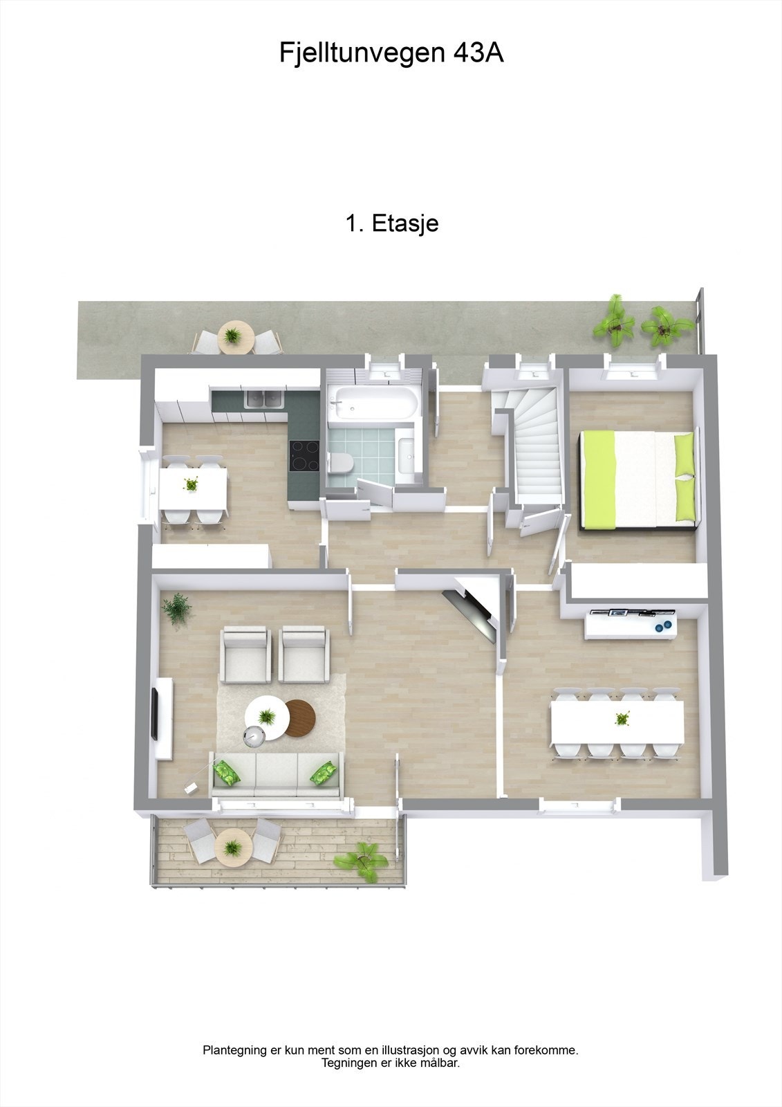 Fjelltunvegen 43A - 3D - 1 Galleribilde