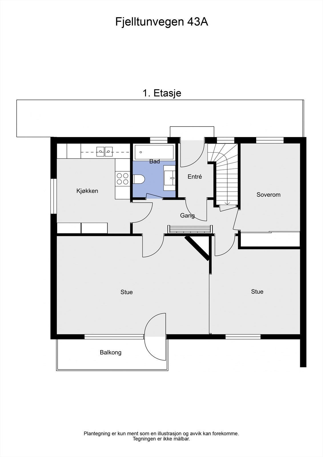 Fjelltunvegen 43A - 2D - 1 Galleribilde