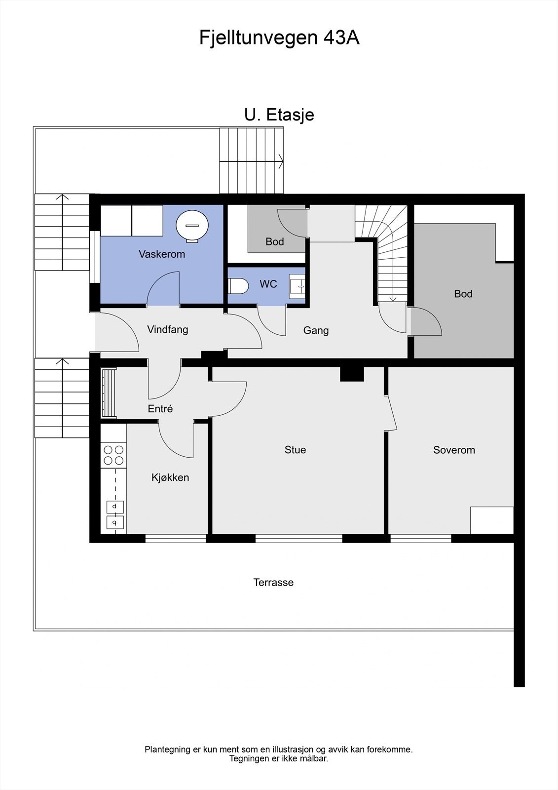 Fjelltunvegen 43A - 2D - U Galleribilde