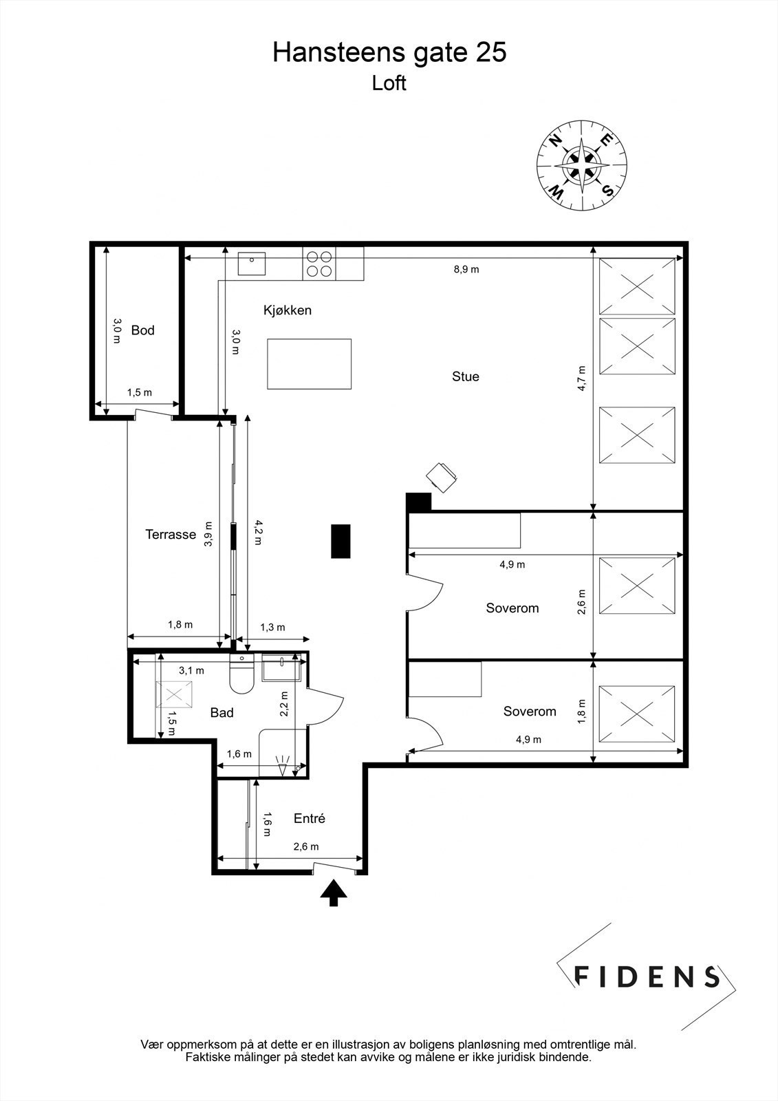 Plantegning. Galleribilde