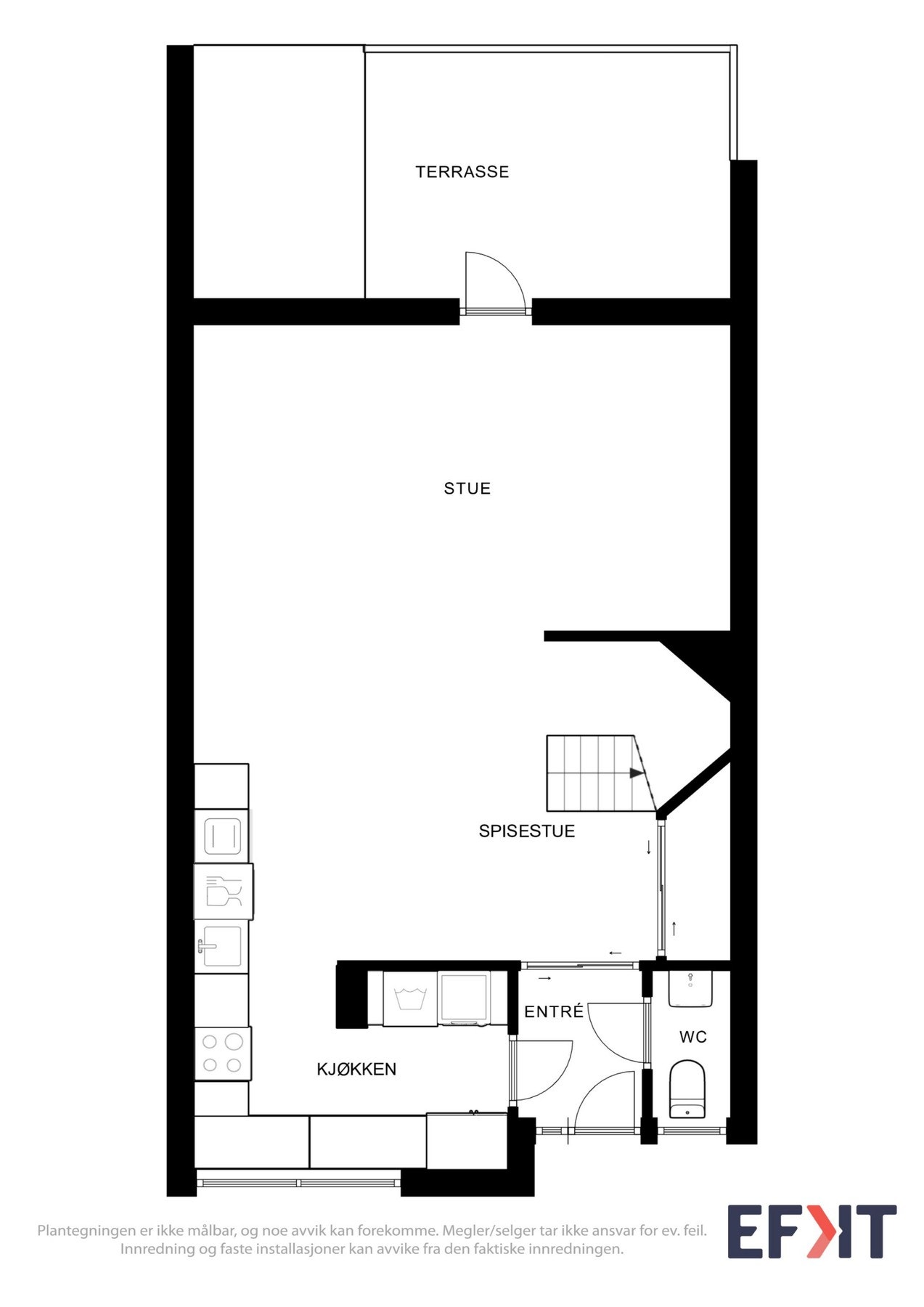 Plantegninger 1. etasje Galleribilde