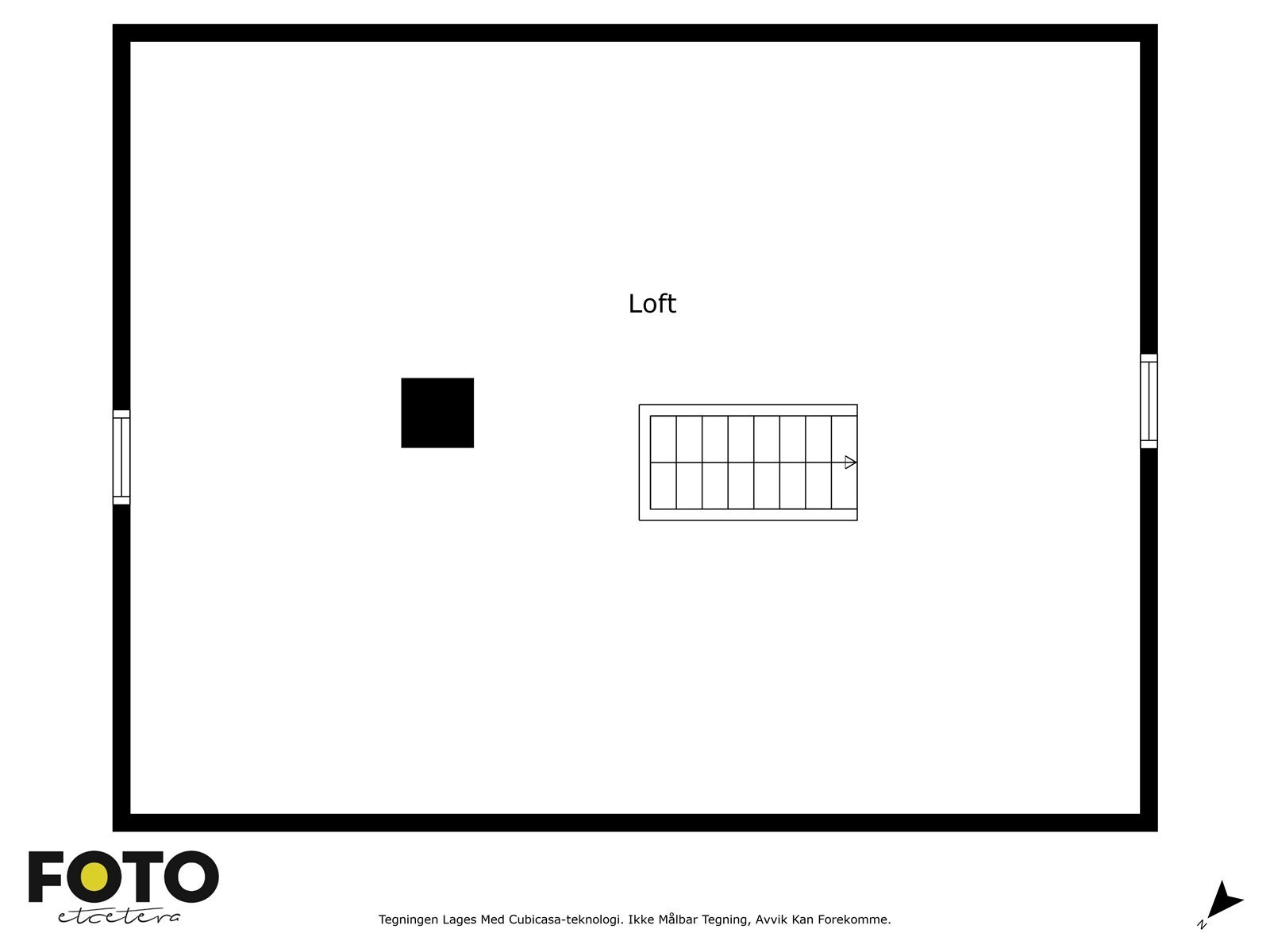 Veiledende planskisse loft. Ikke målbar Galleribilde