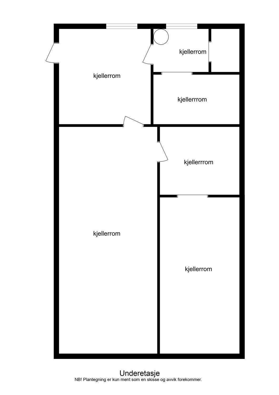 Kjeller og krypkjeller - Innredning av rom under terrasse, i forkant, er ikke byggemeldt Galleribilde