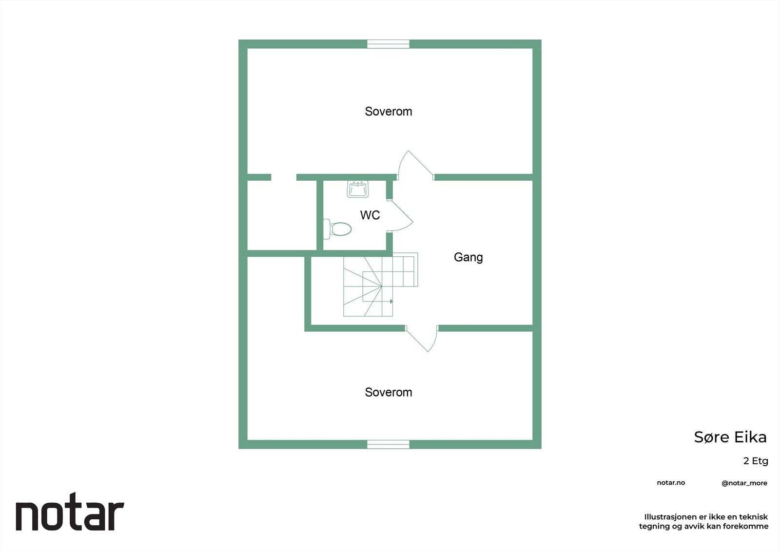 Planskisse loft Galleribilde