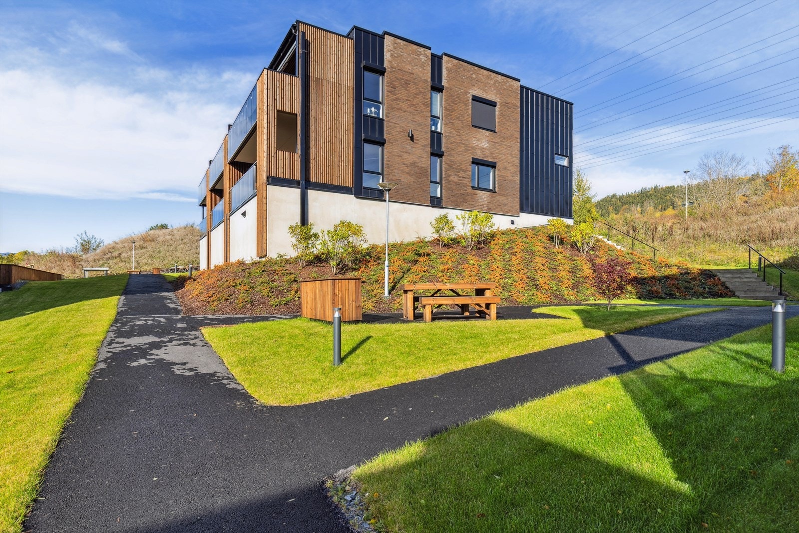 Sameiets fellesarealer er pent opparbeidet. Galleribilde