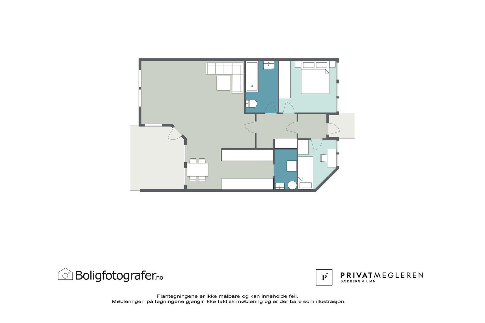 2D plantegning / tredje etasje Galleribilde