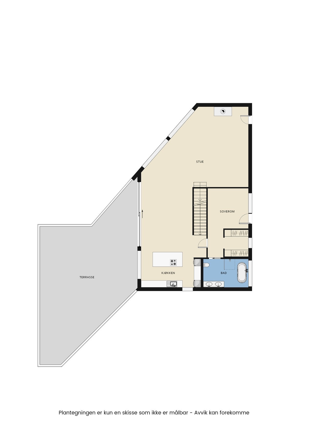 Plantegning hovedetasje Galleribilde