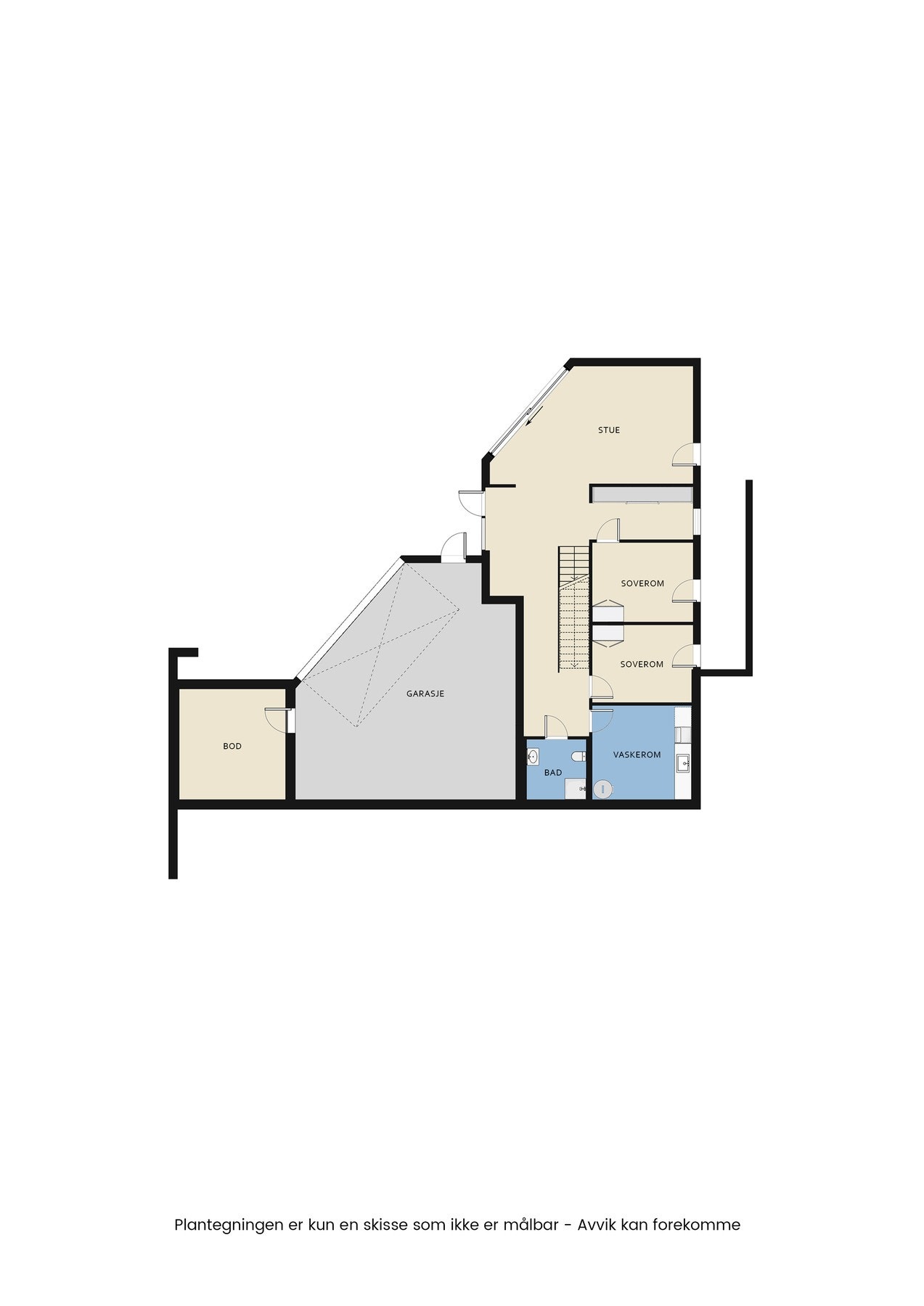 Plantegning underetasje Galleribilde