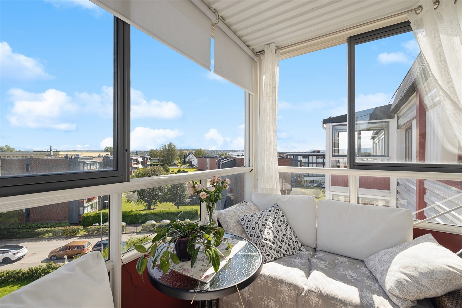 Fin utsikt fra balkongen Galleribilde