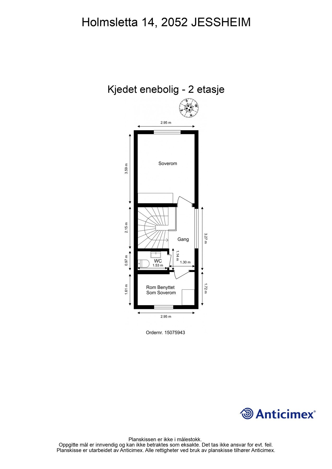 Plantegning 2.etasje Galleribilde