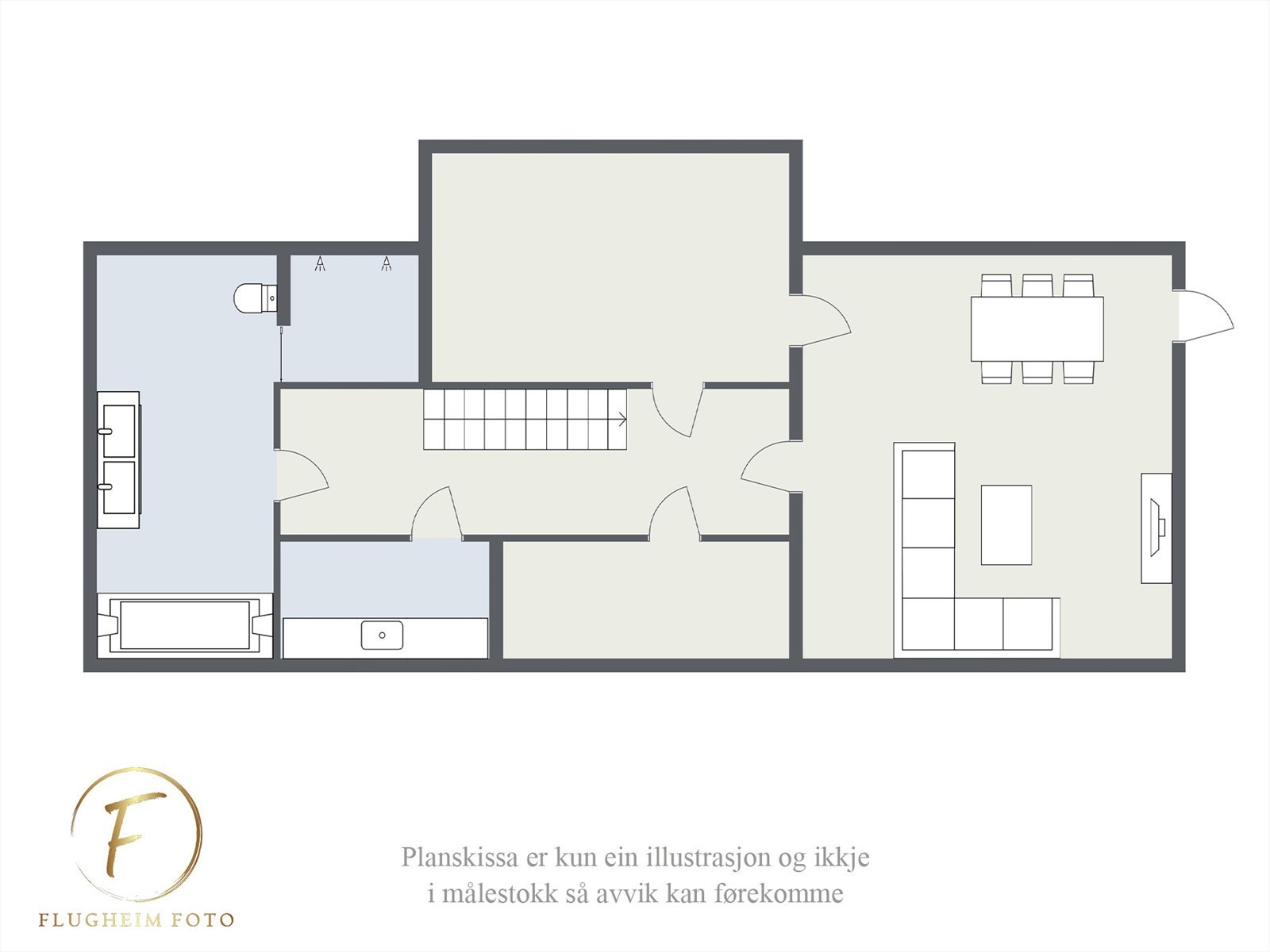 Planteikning kjellar Galleribilde