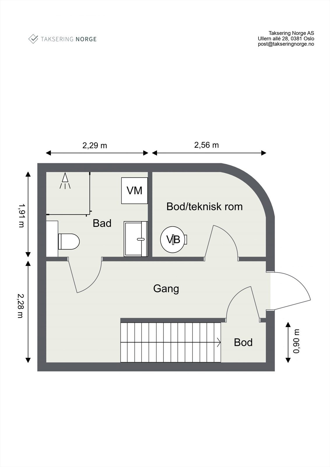 Plantegning underetasje Galleribilde