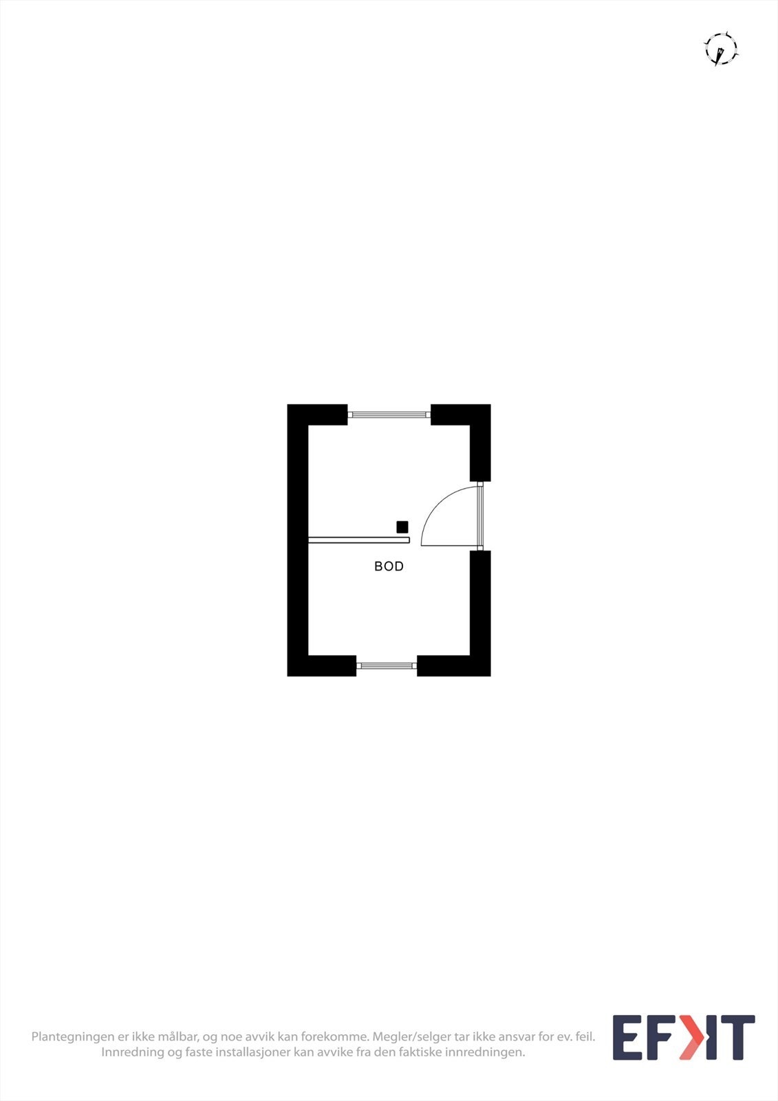 Plantegning bod. Galleribilde