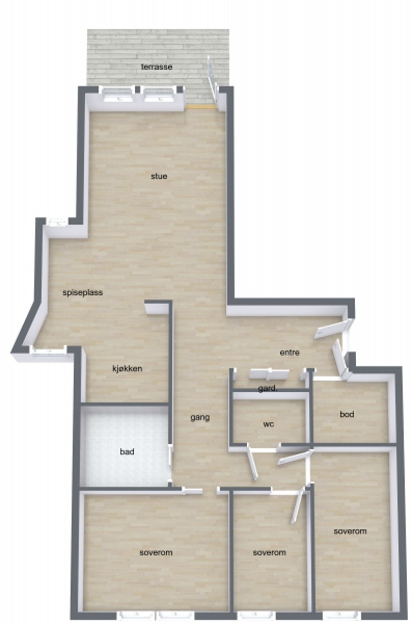 Strandgata 6 - leilighet H0102 Galleribilde