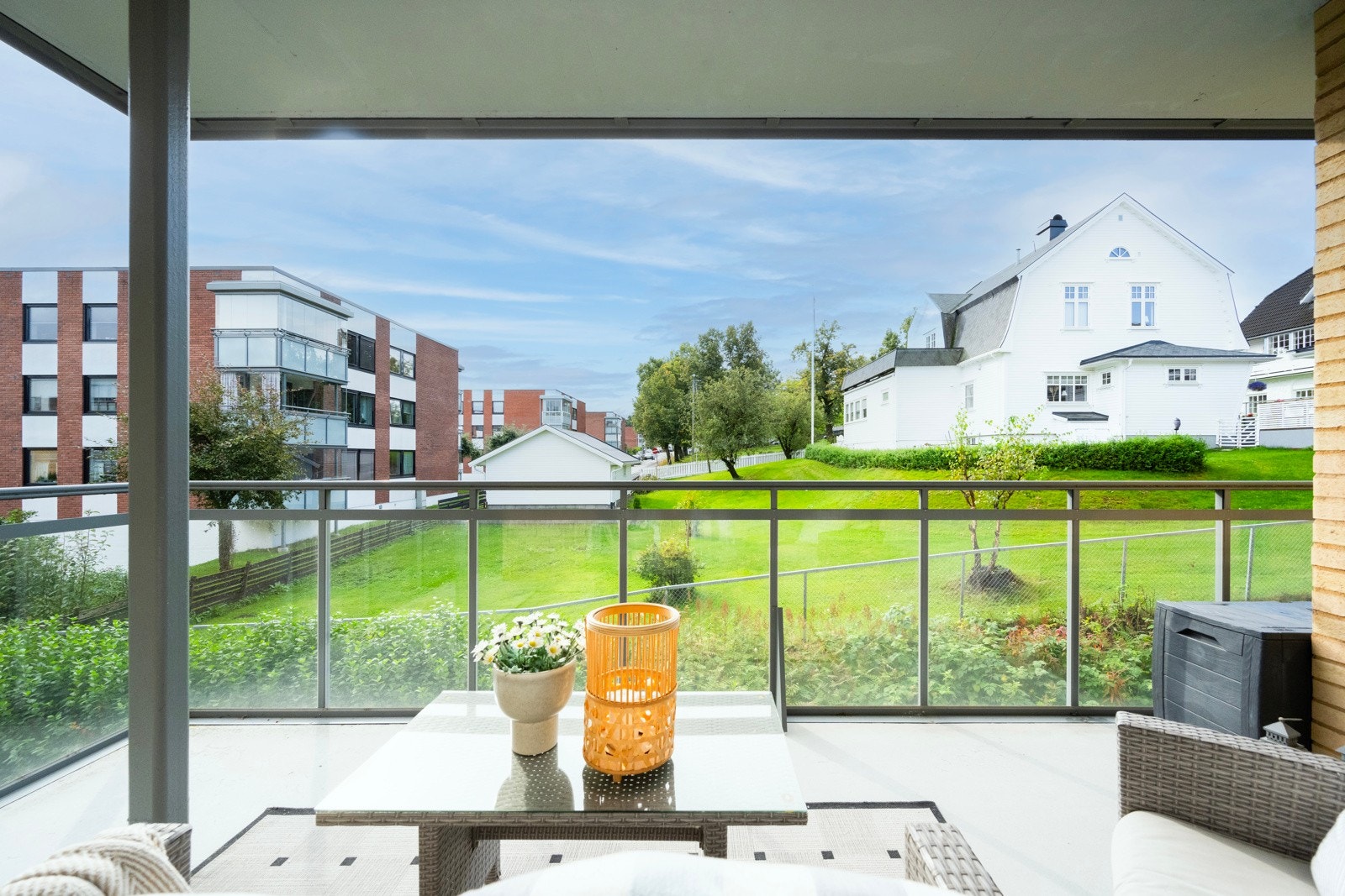 På balkongen kan du nyte late sommerdager. Galleribilde