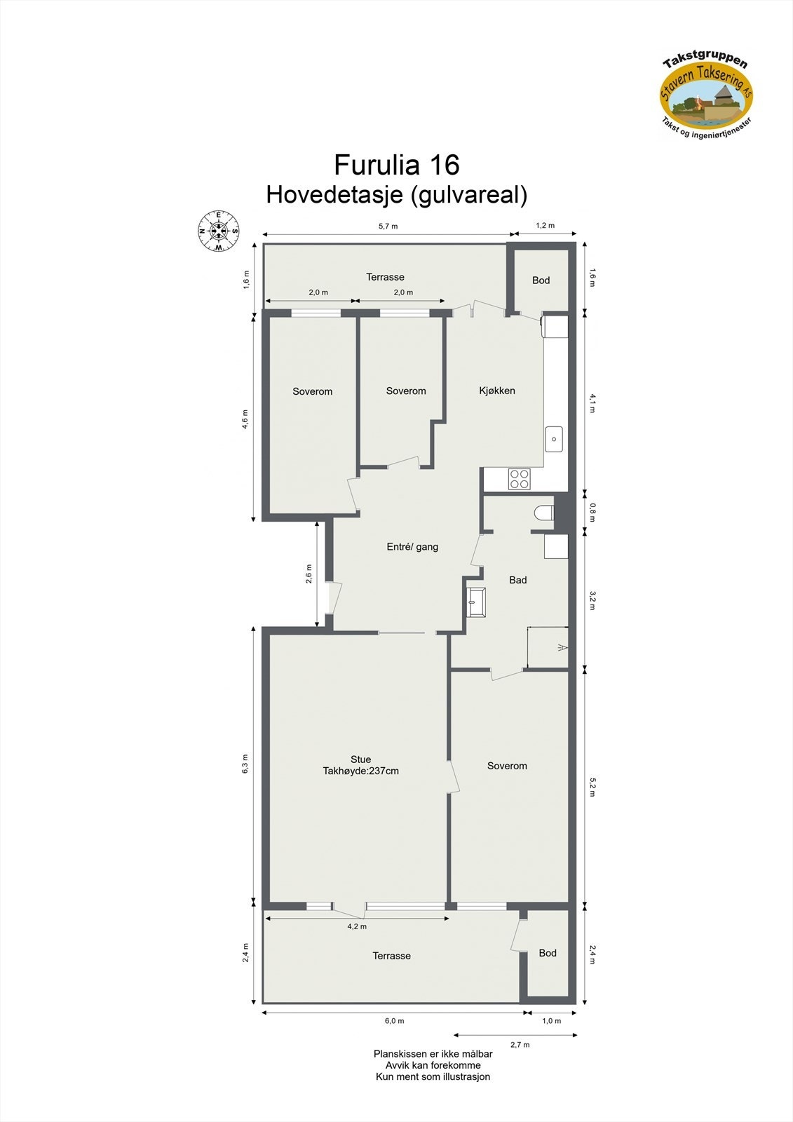 Plantegning Galleribilde