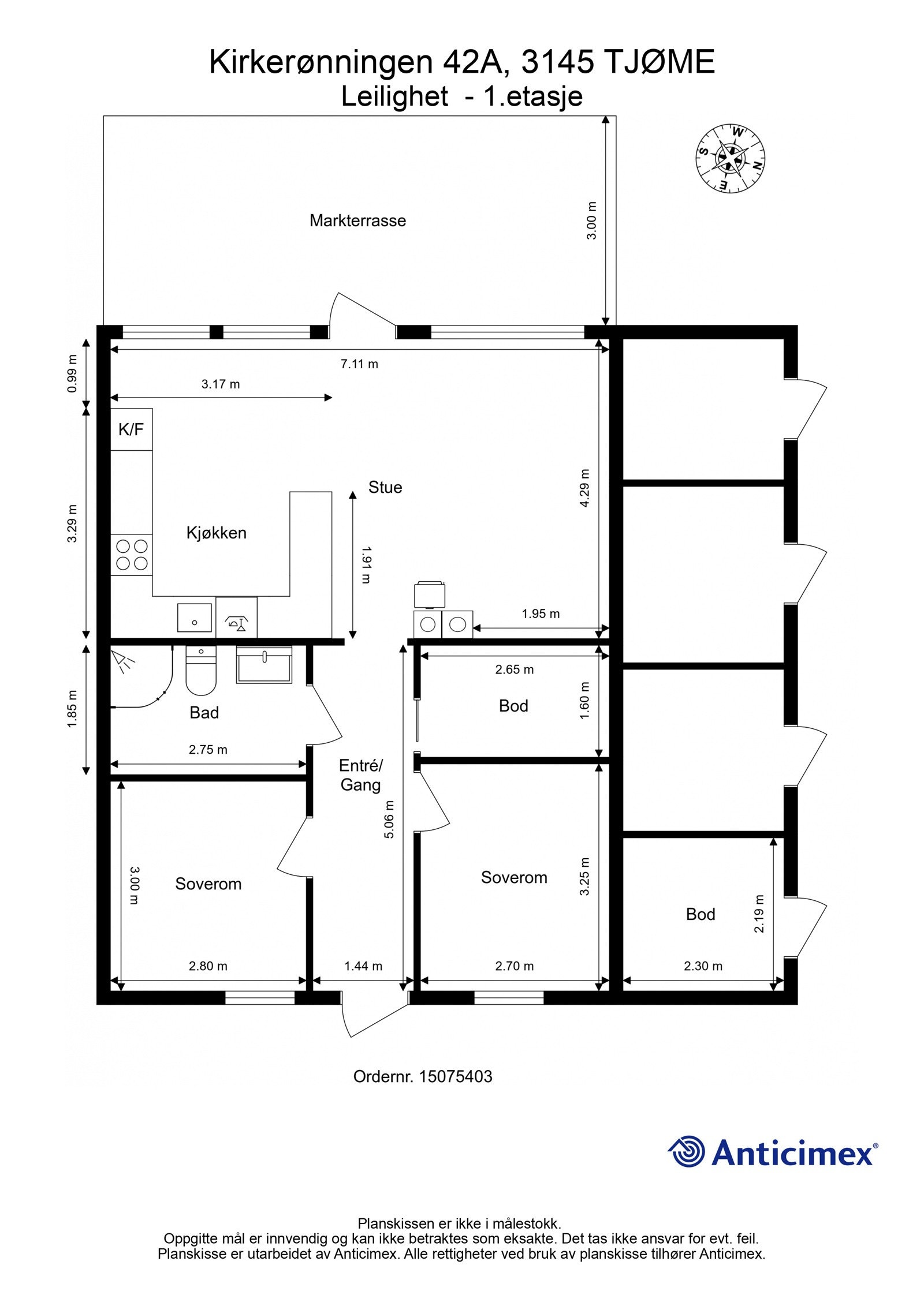 Plantegning Galleribilde