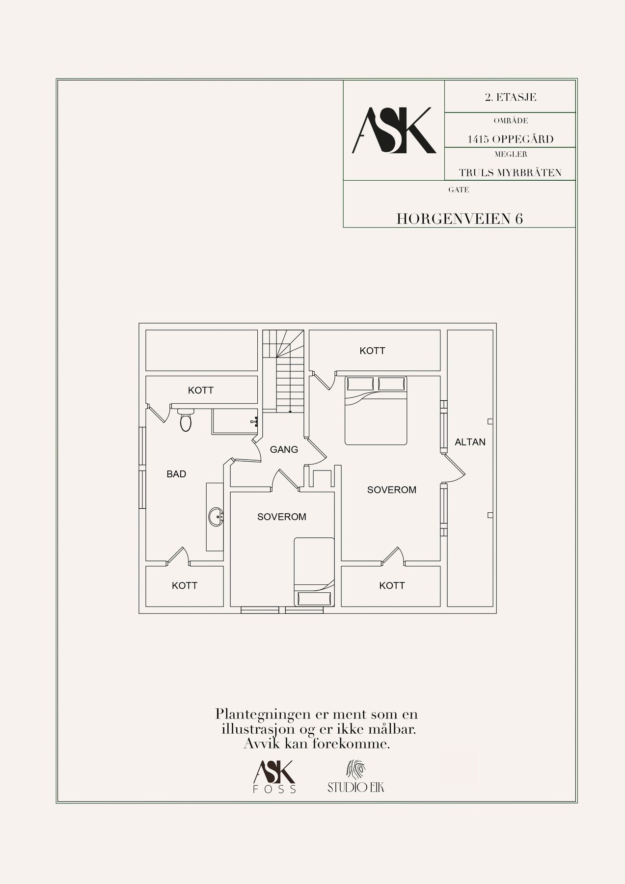 Plantegning 2. etasje Galleribilde