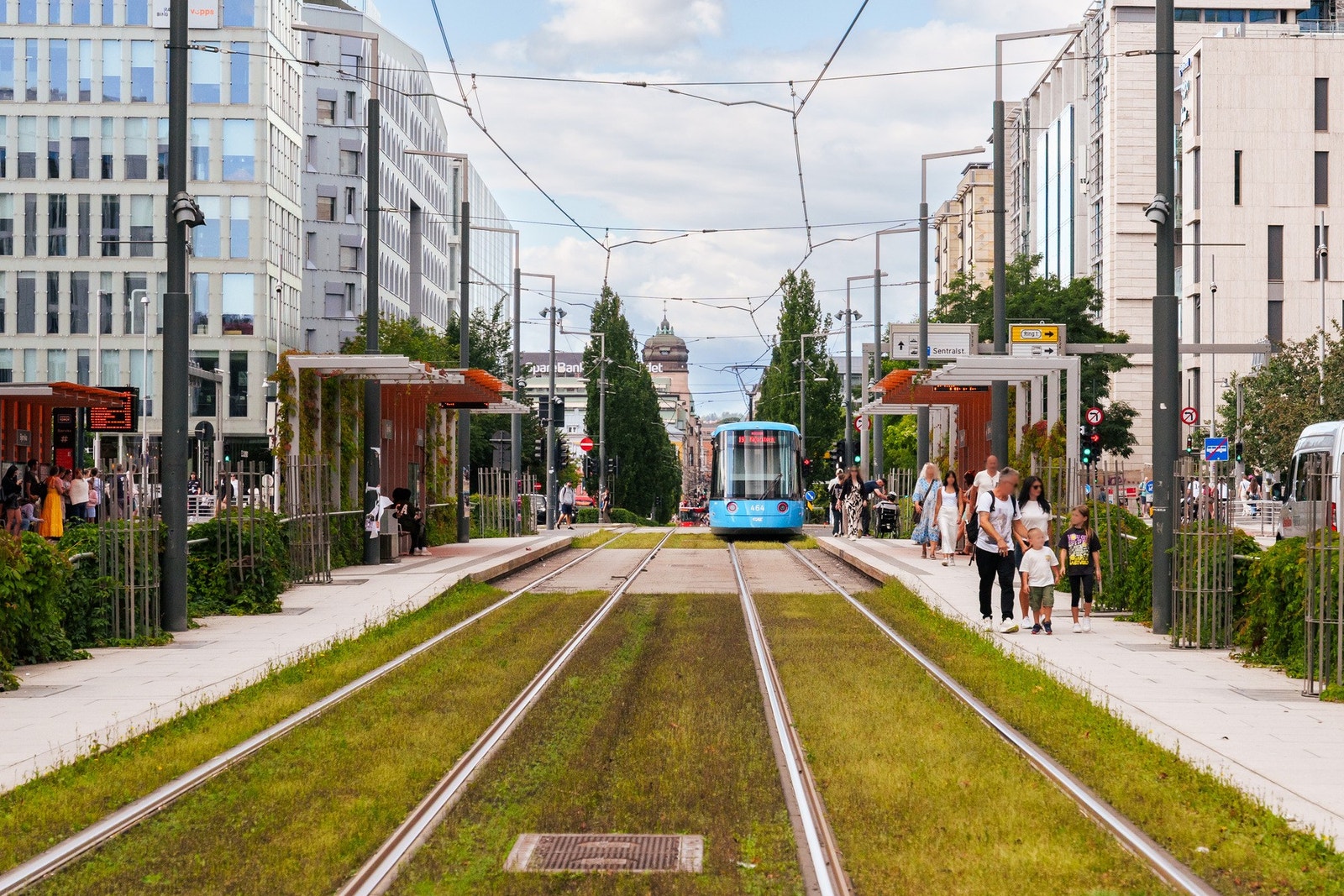 Det er kort vei til offentlig kommunikasjon. Galleribilde