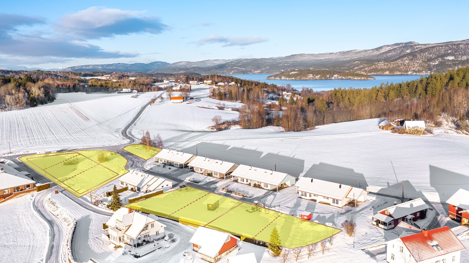 Velkommen til Berganvegen - solrike, byggeklare boligtomter med flott beliggenhet Galleribilde