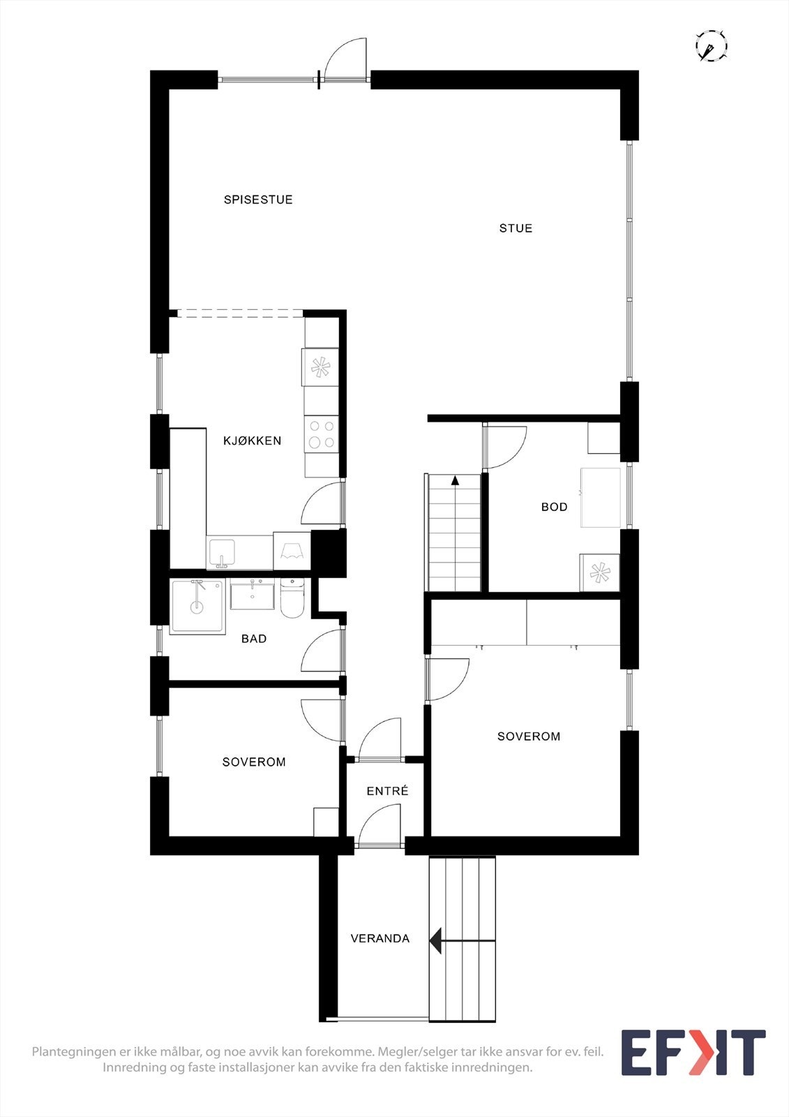 Plantegning 1.etasje Galleribilde