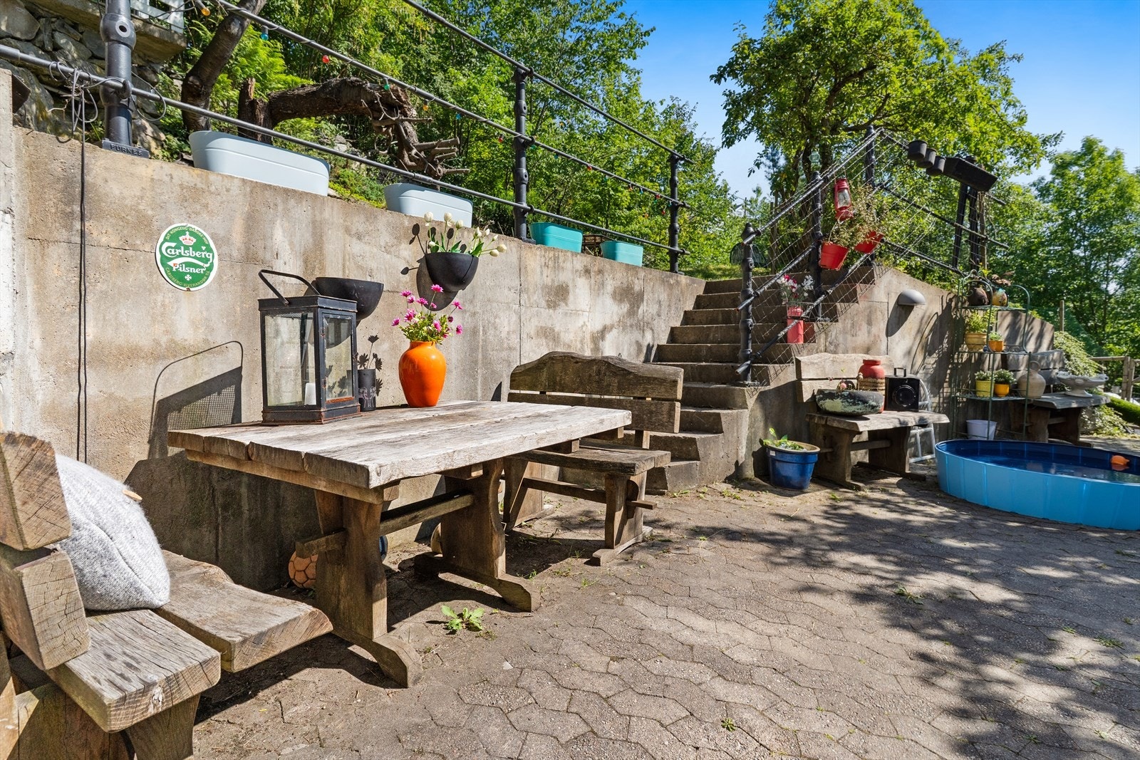 Hyggelig uteplass. Galleribilde