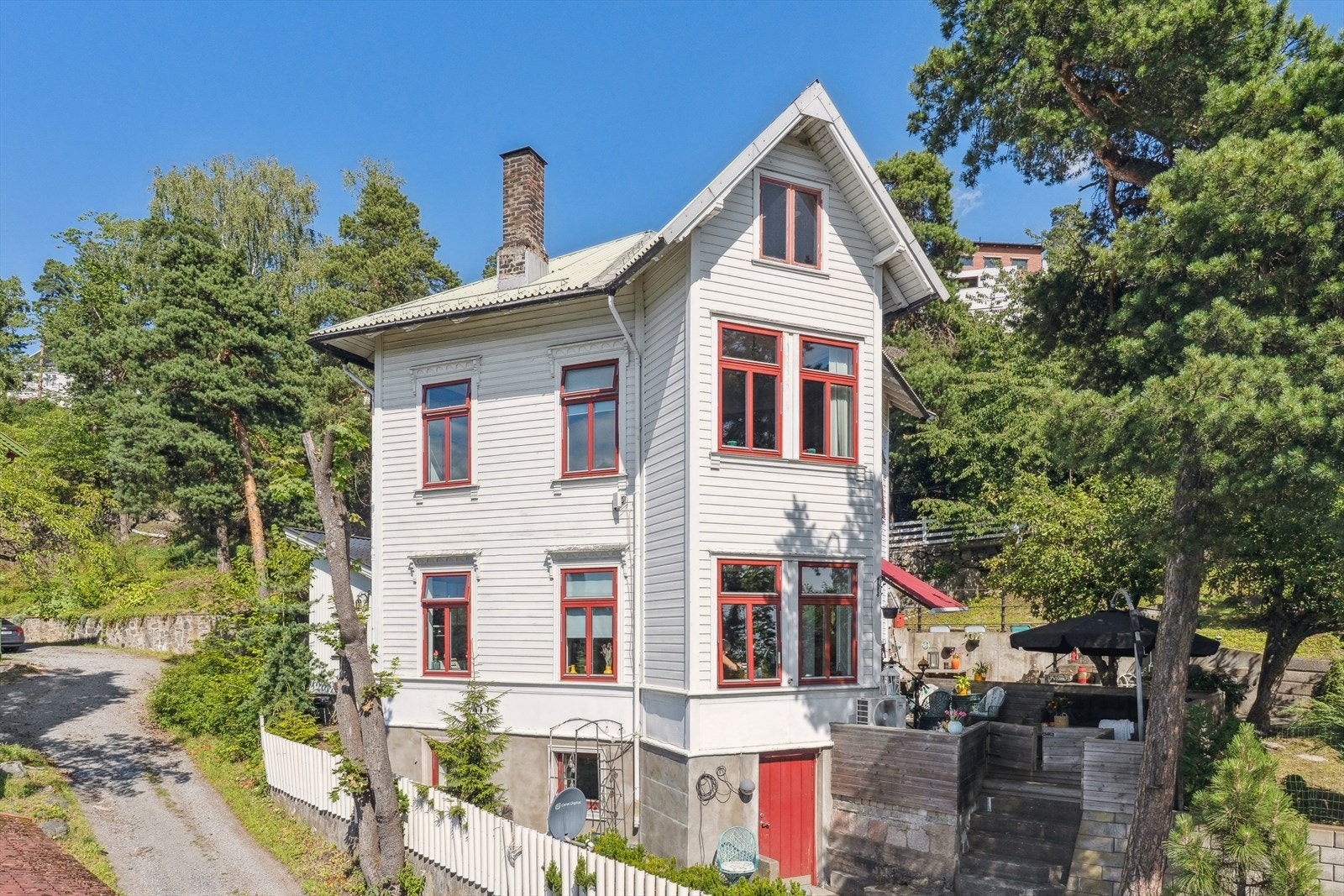 En flott villa på Nordstrand fra ca 1902 av Arkitekt og byggherre Søren Ingvald (S. J.) Hansen., Galleribilde