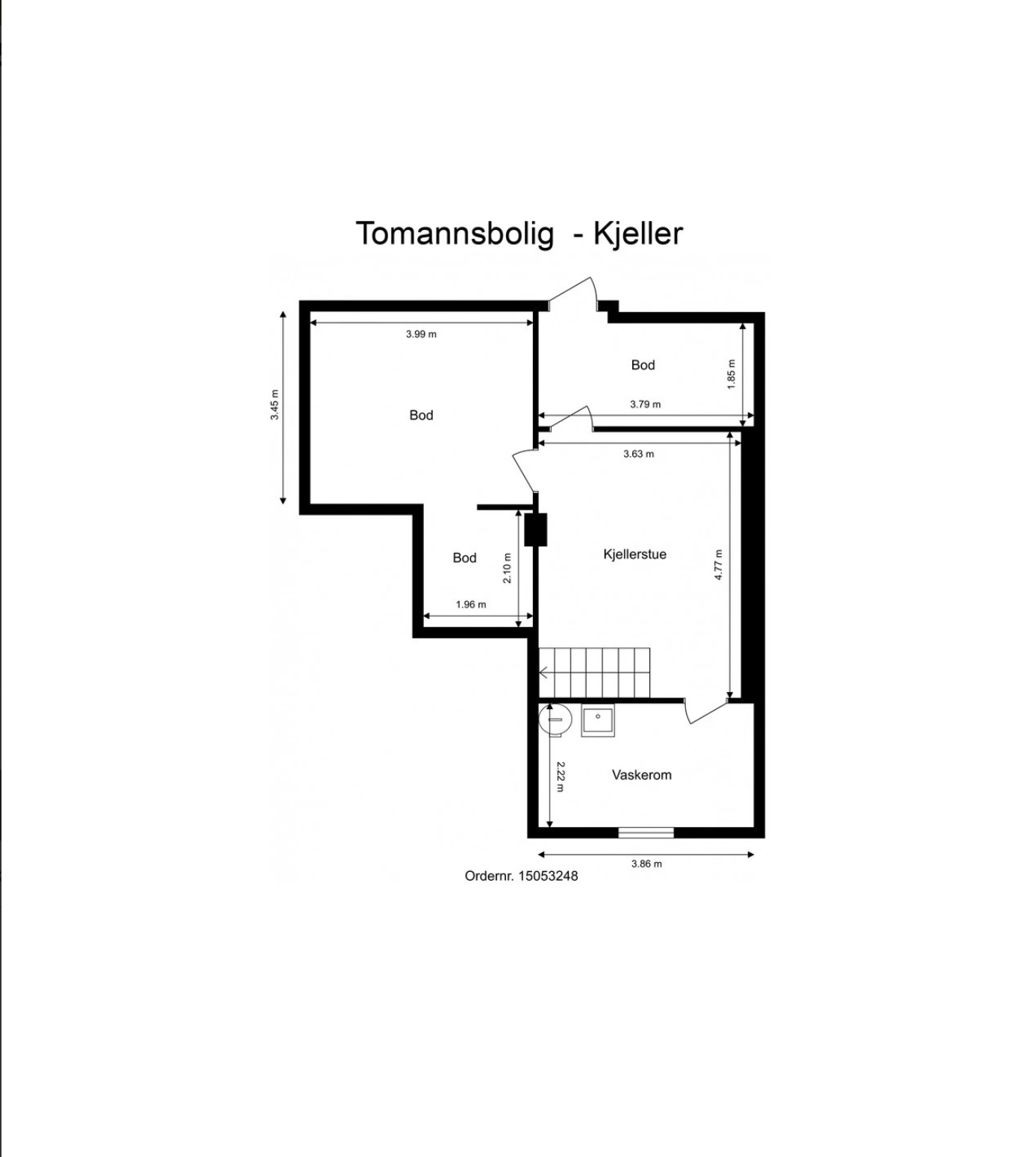 Plantegning kjeller Galleribilde