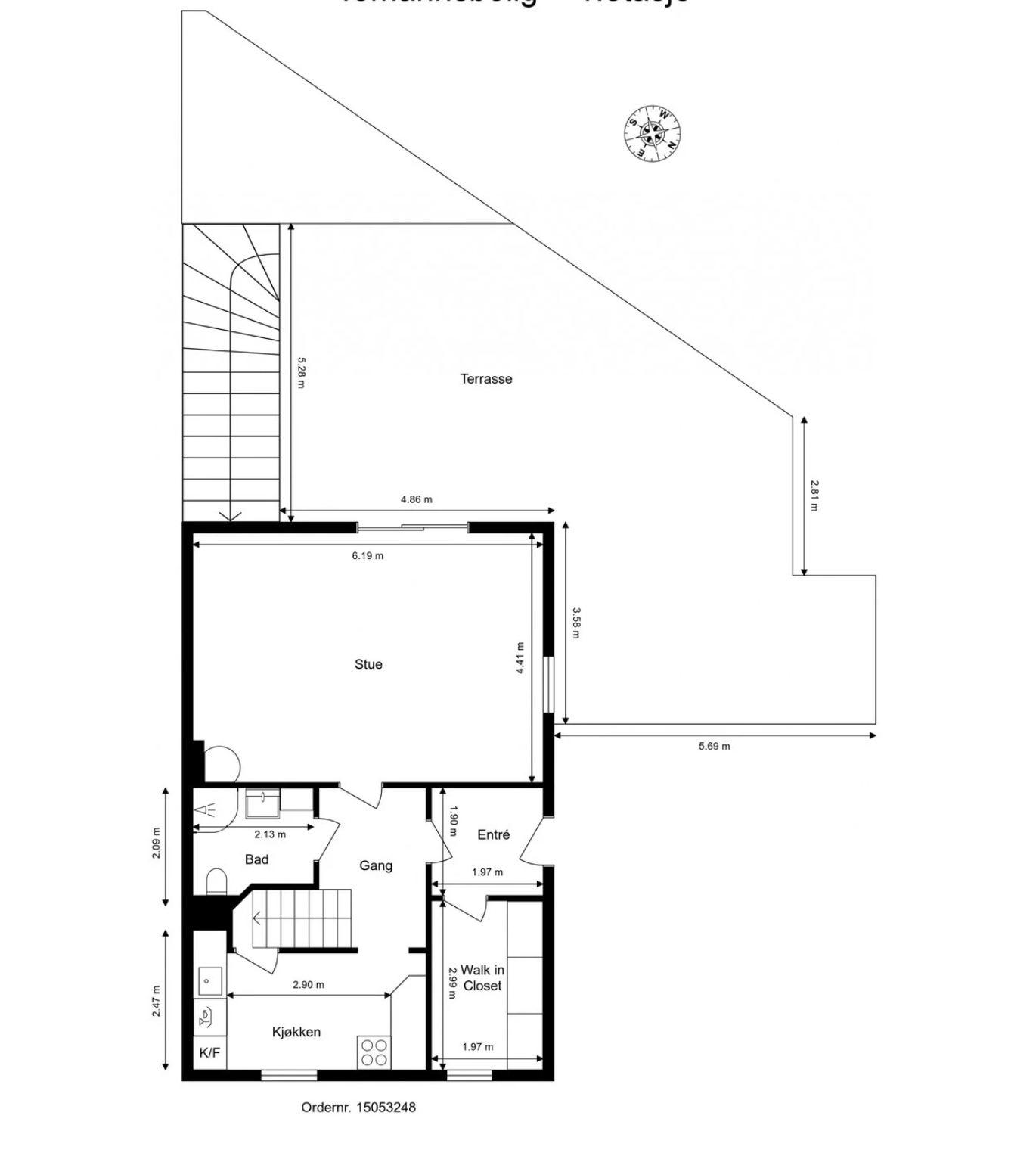 Plantegning 1. etg Galleribilde