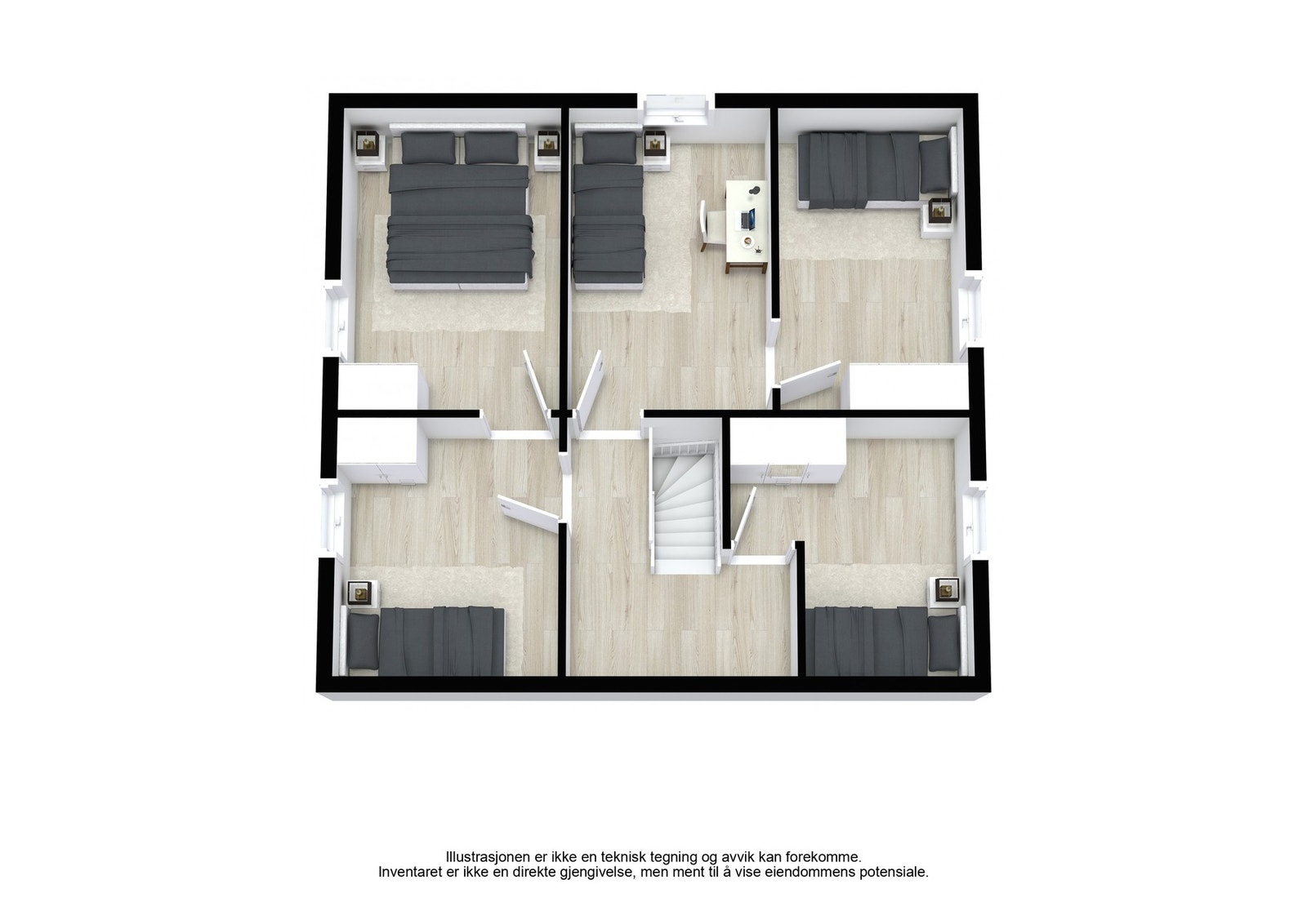 Plantegning 2. etasje Galleribilde