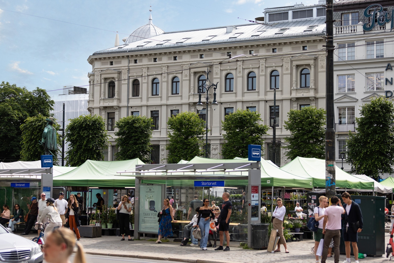 Eiendommen ligger rett ved Stortorvet Galleribilde