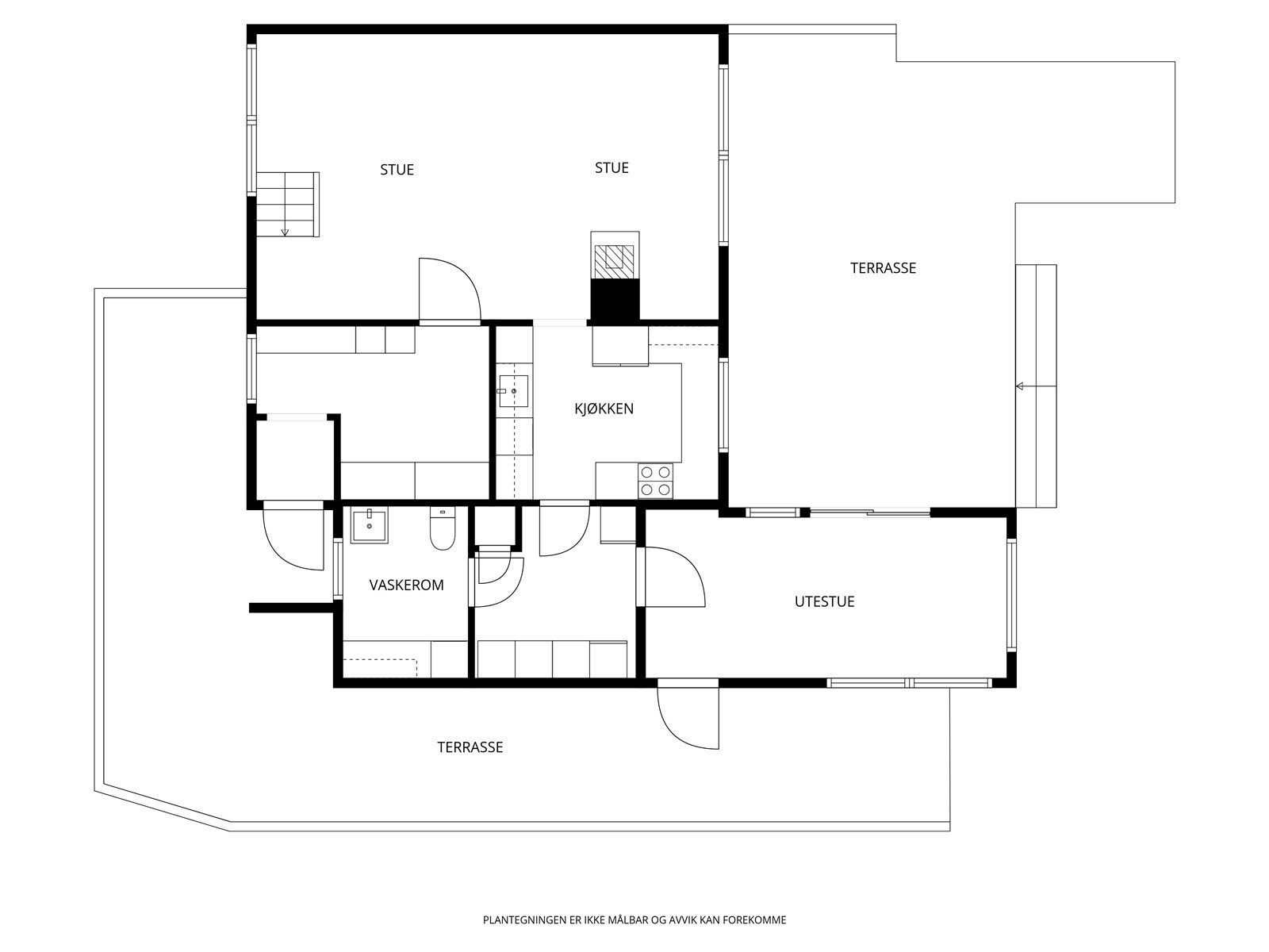 Plantegning 1. etg. Galleribilde