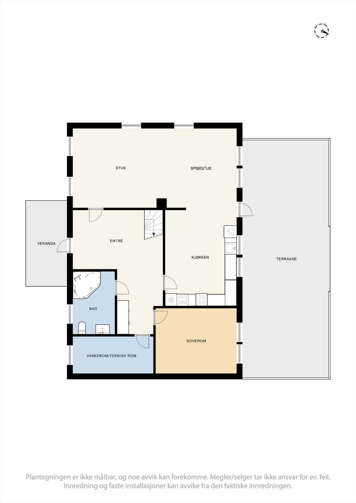 Plantegning 1. etasje. Galleribilde