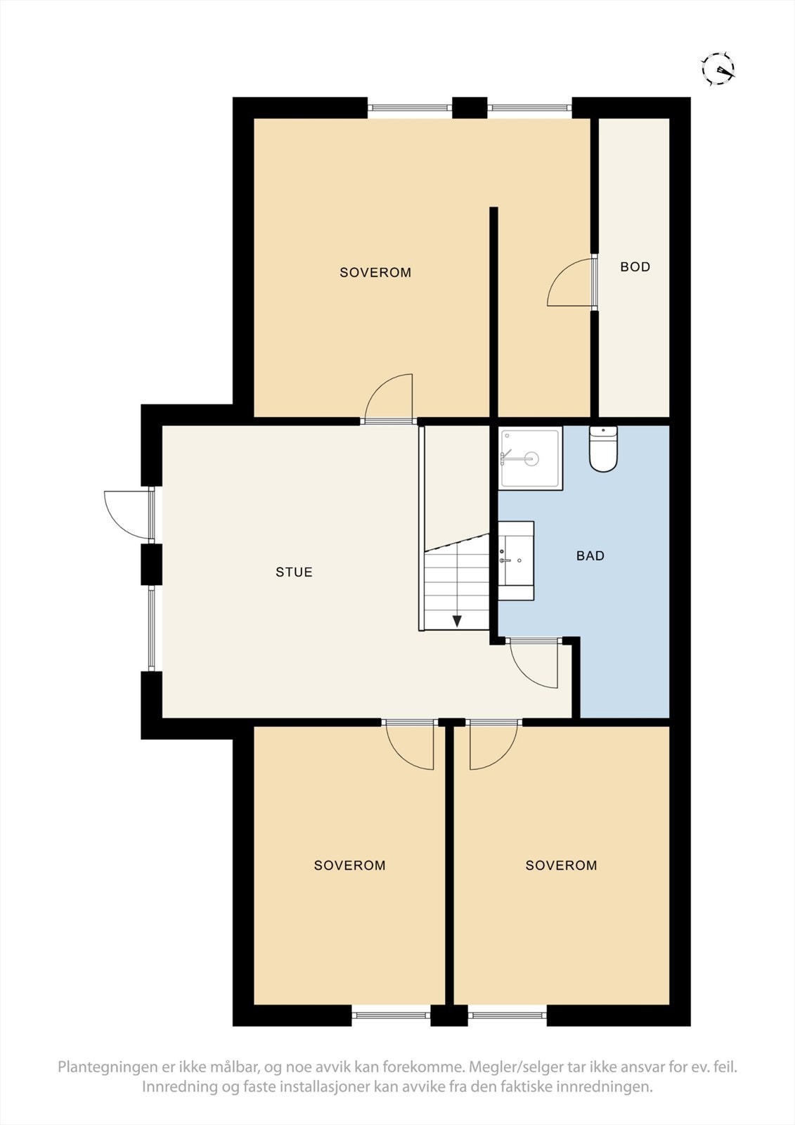 Plantegning 2. etasje. Galleribilde