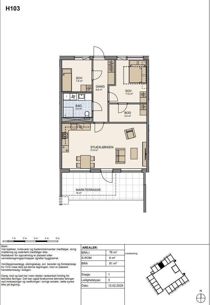 Plantegning Galleribilde