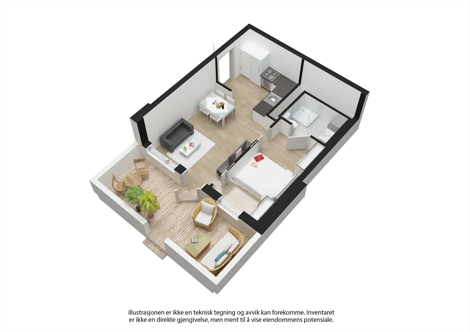 Se nyttige lenker: Illustrasjon av solforhold/utsikt, samt info interiør mv. Last ned salgsoppgave i pdf for mer info. Galleribilde