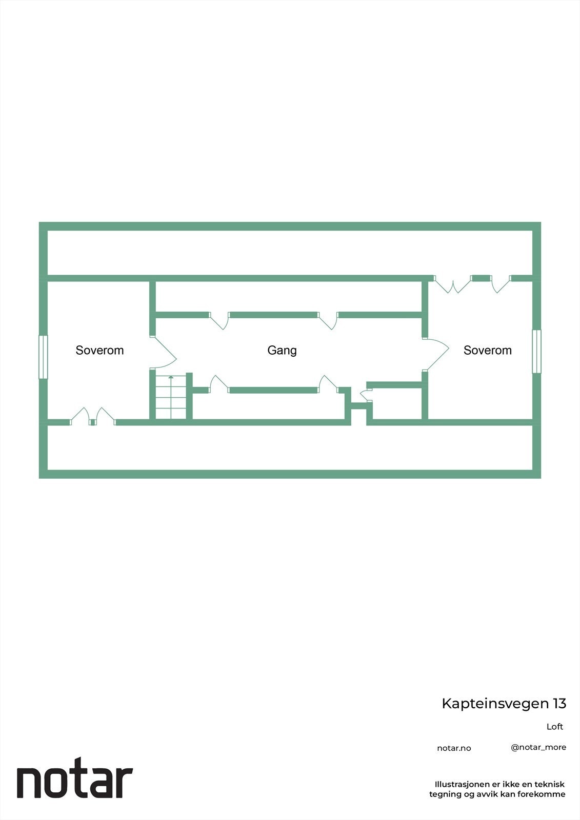 Plantegning loft Galleribilde