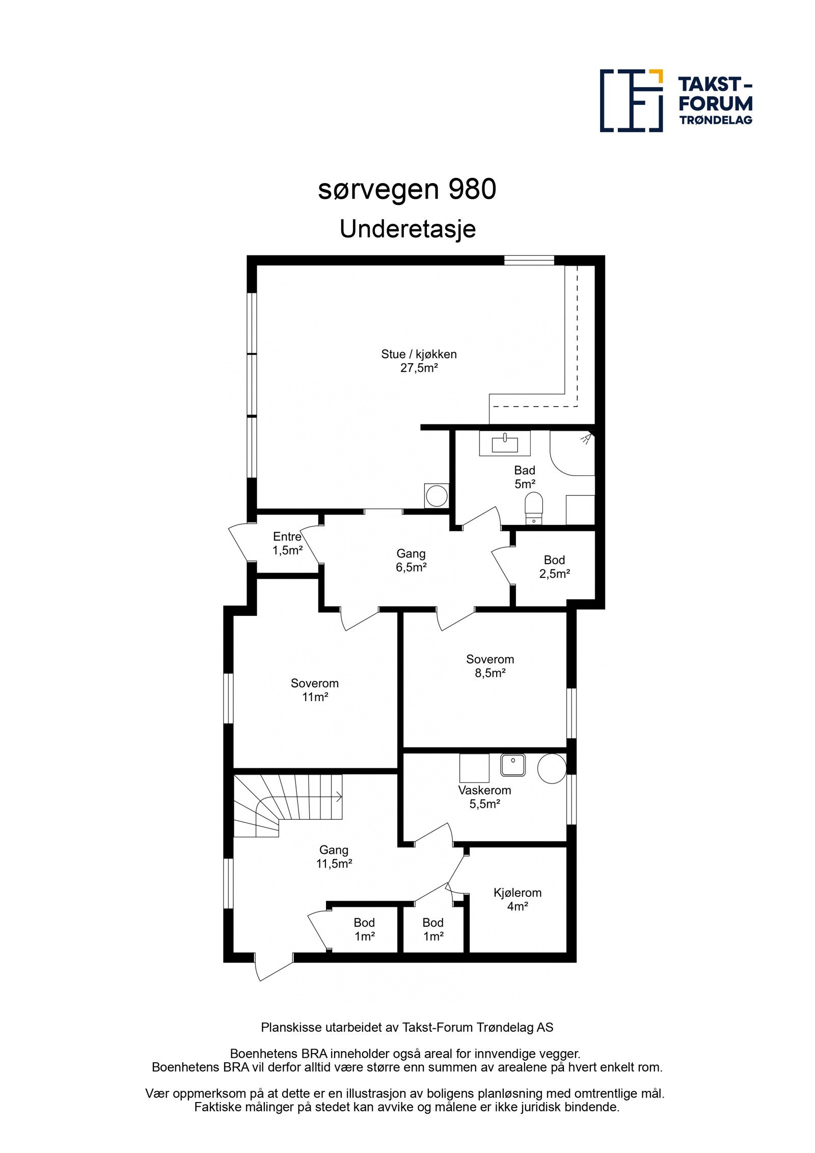 Planskisse sokkel Galleribilde