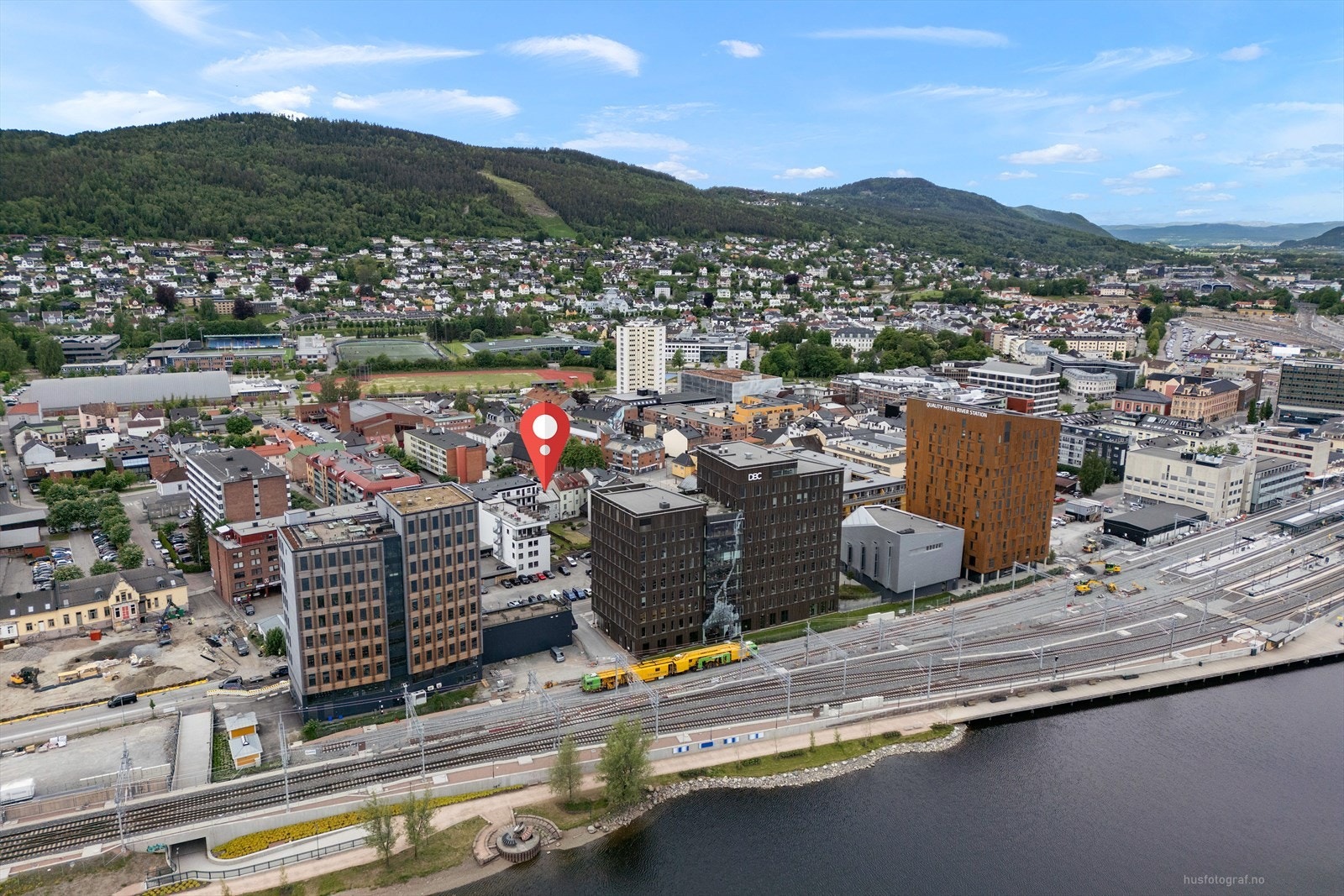 Leiligheten ligger nært til det nye Drammen business center! Galleribilde