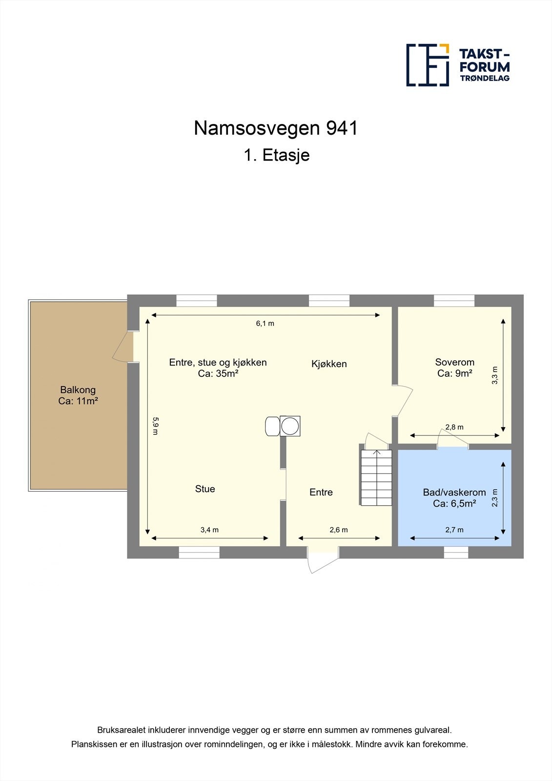 Plantegning 1. etasje. Galleribilde