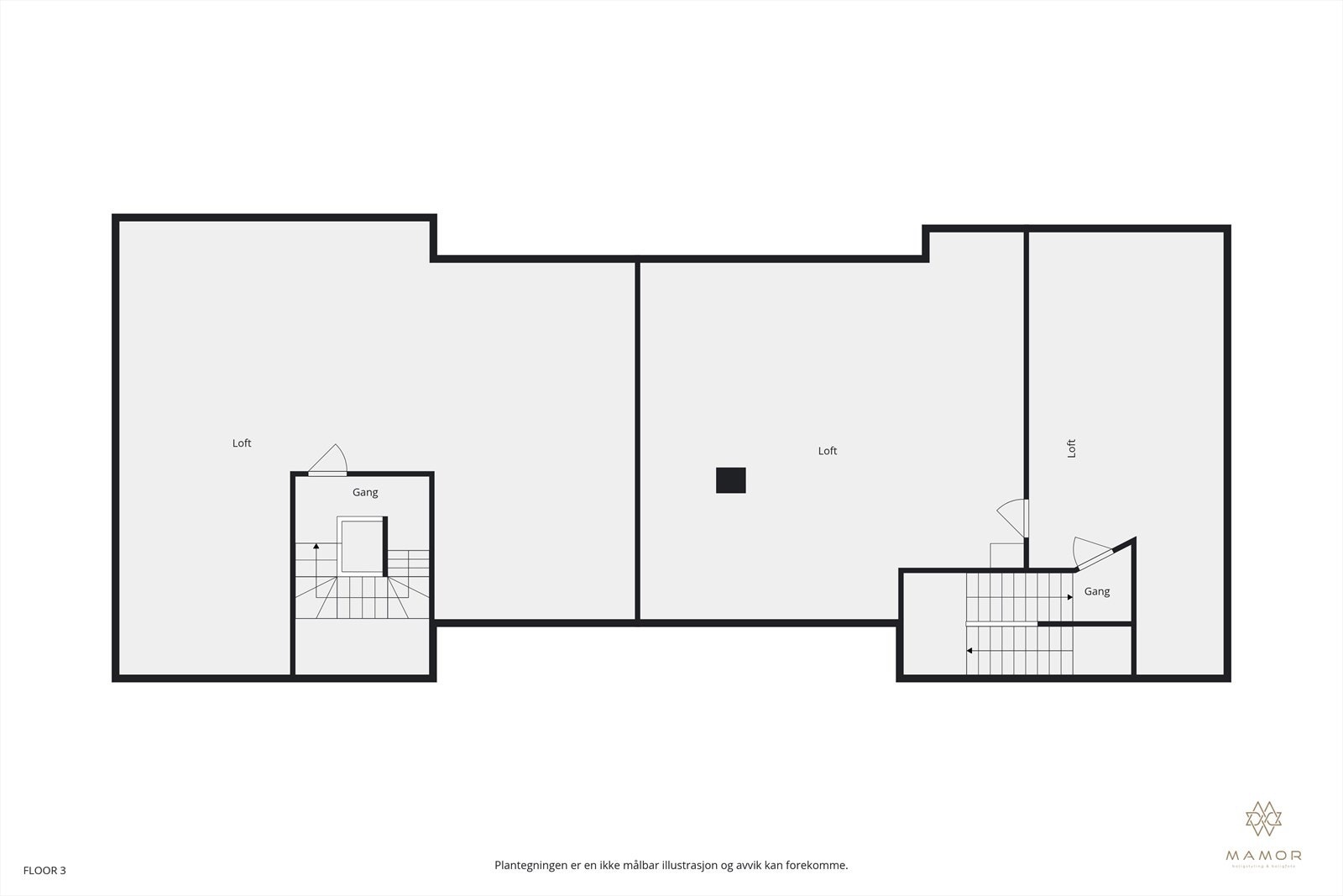 Planløsning loft Galleribilde
