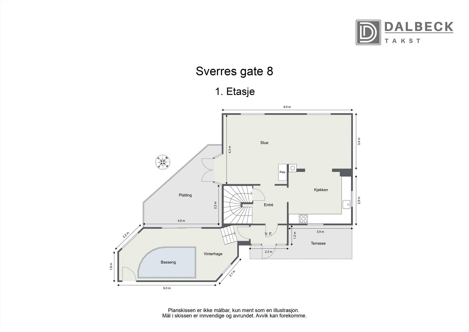 Plantegning - 1. etasje. Galleribilde