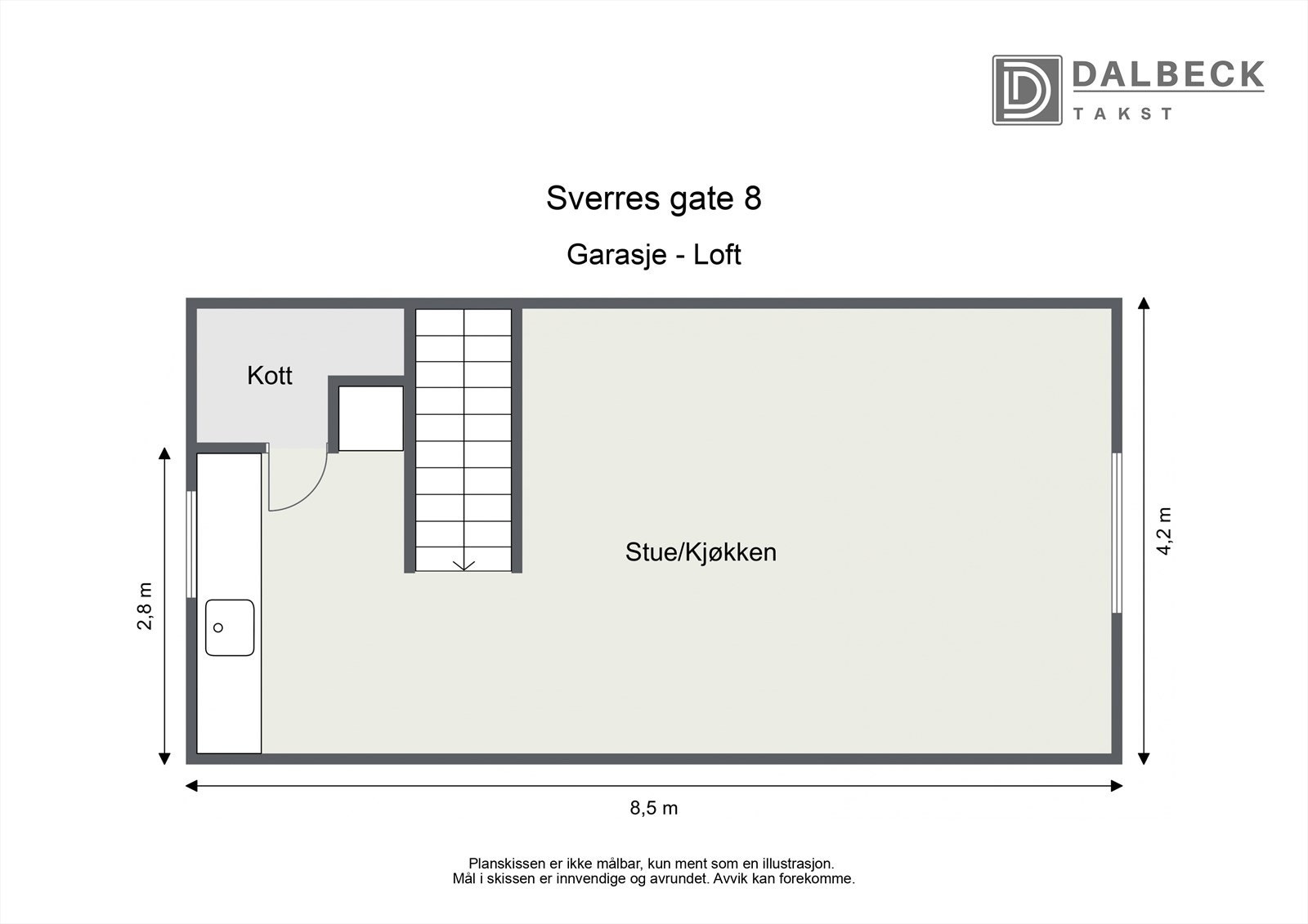 Garasje - Loft (Dersom 2 etasje skal benyttes til noe annet enn bod må dette søkes og bruksendres i kommunen) Galleribilde