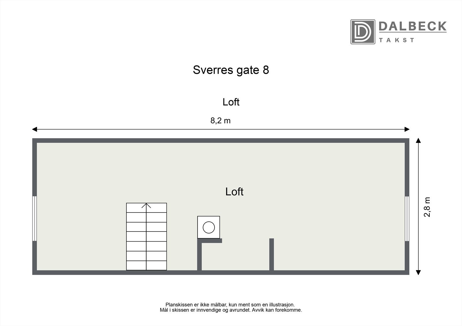 Plantegning - Loft Galleribilde