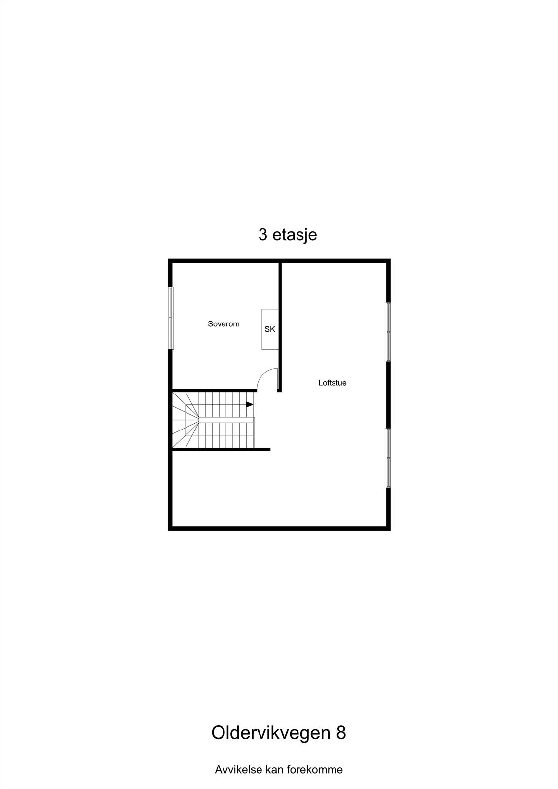 Planskisse loft Galleribilde