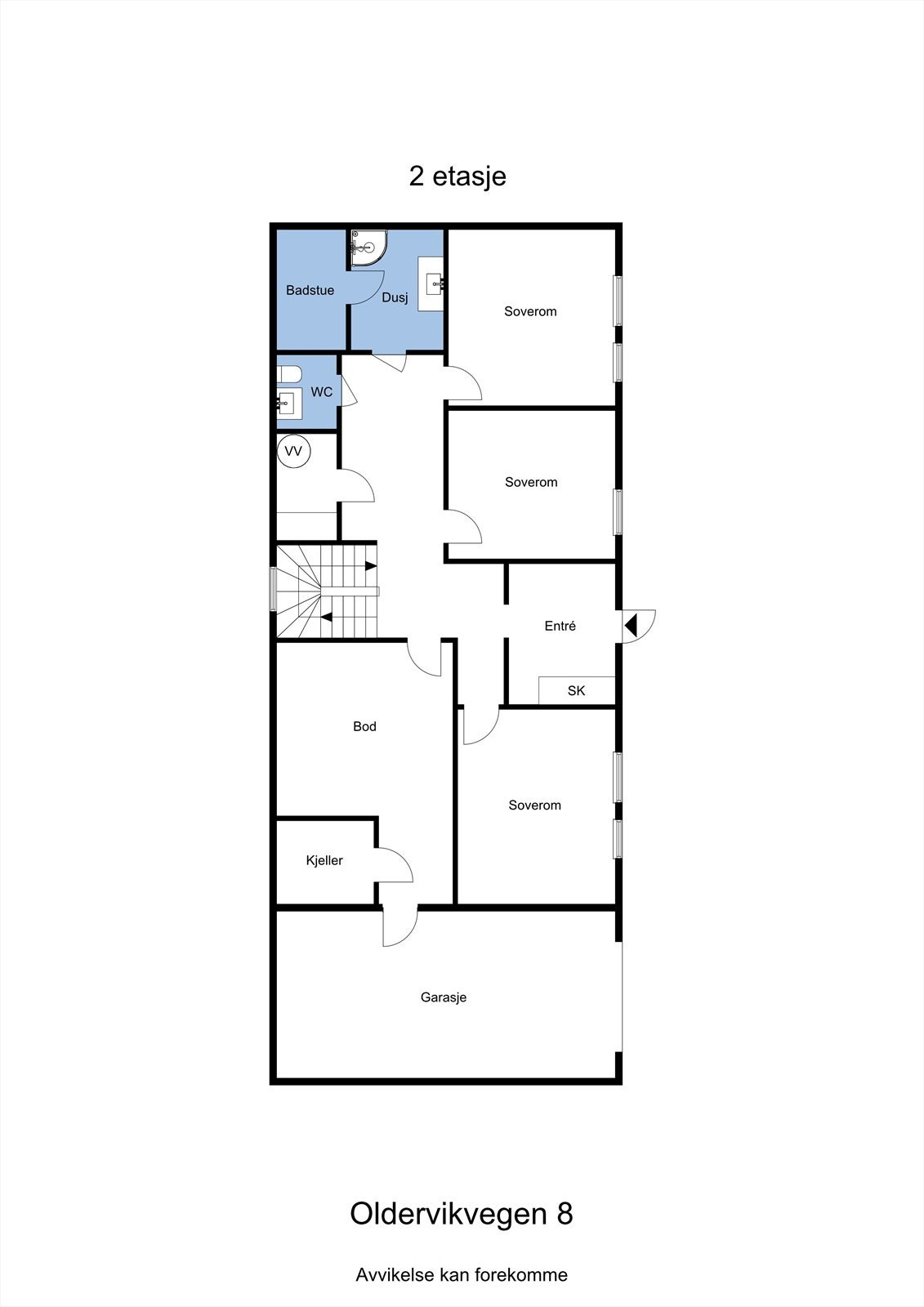 Planskisse første etasje Galleribilde