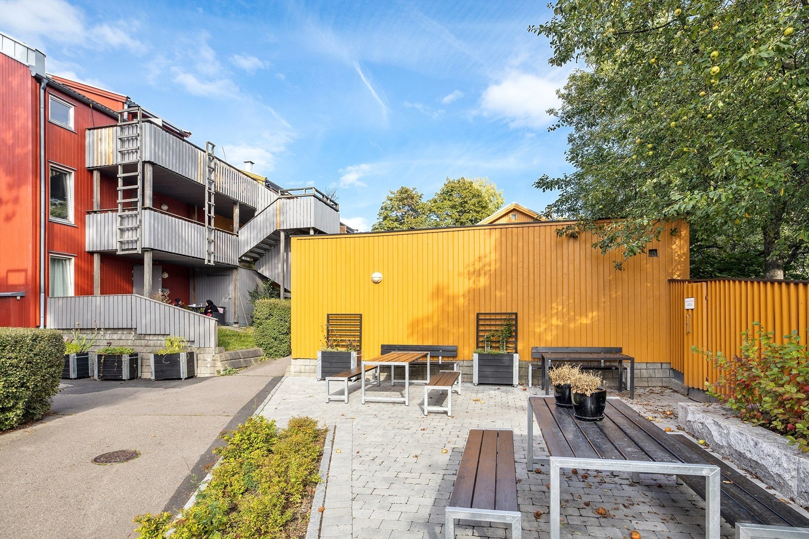 Bakgård. Galleribilde