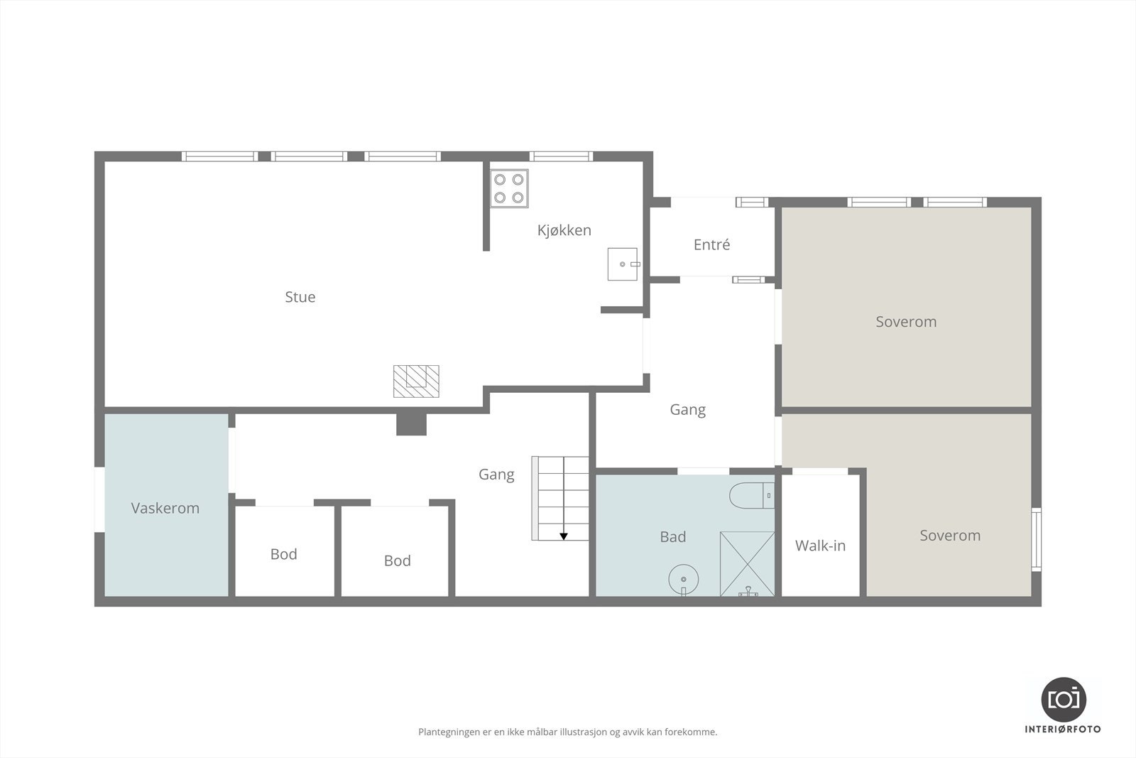 Plantegning Galleribilde