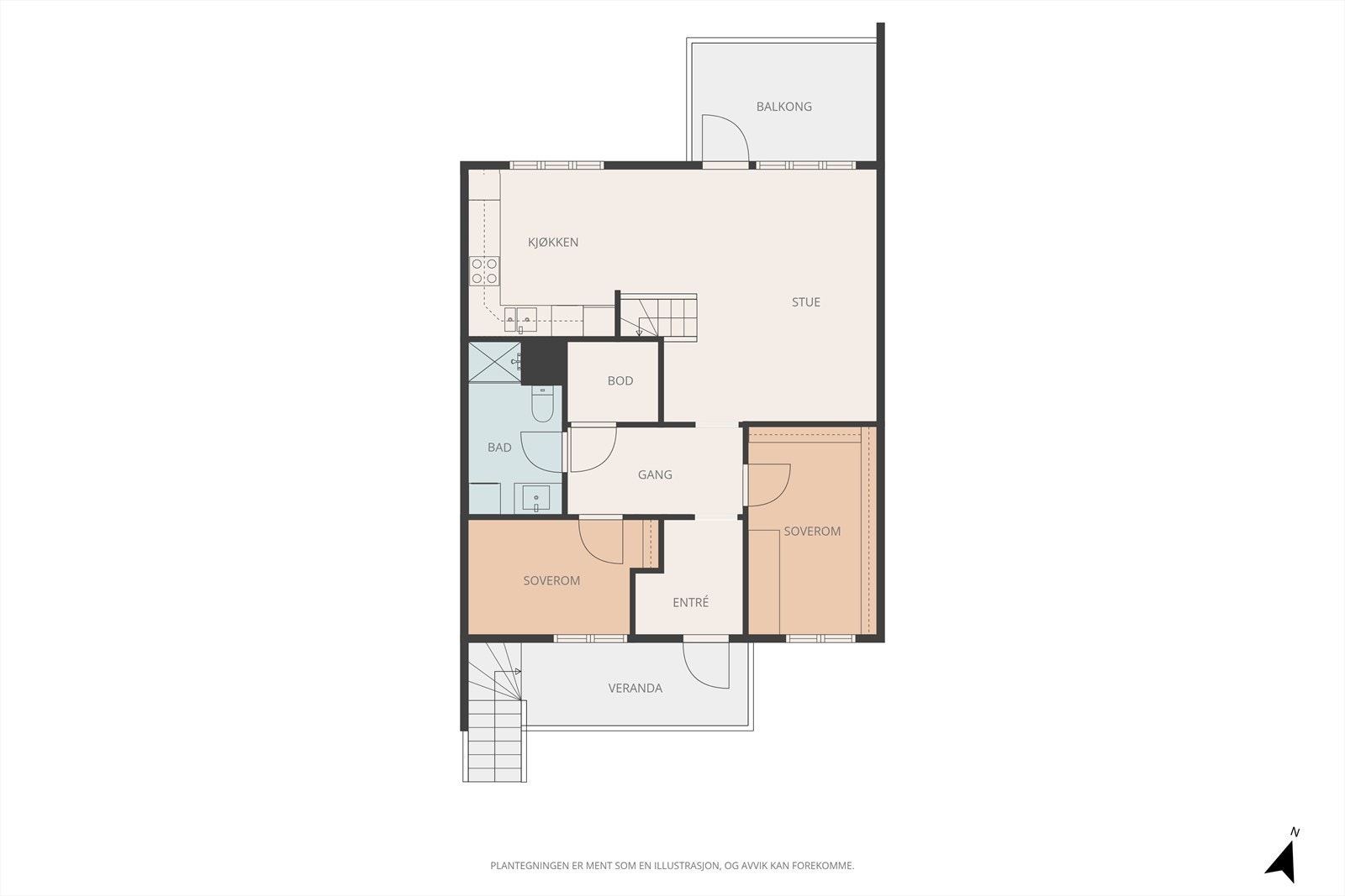 Plantegning 2. etasje Galleribilde