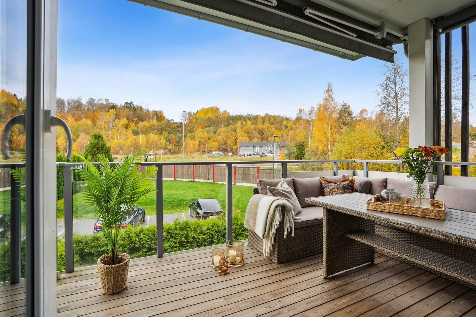 Her får du en trivelig vestvendt balkong med gode solforhold. Galleribilde